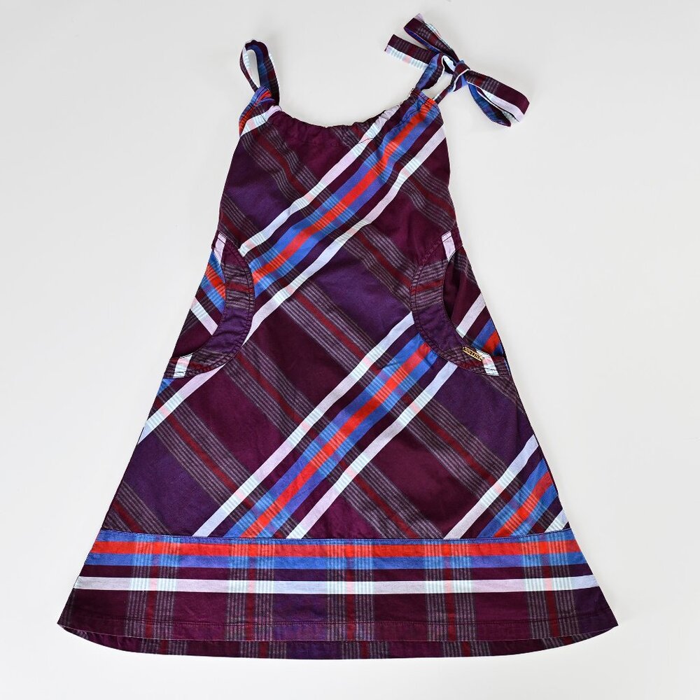 Vintage Diesel (Archival 55DSL) Y2K Plaid Mini Dress-Size Small - Picture 5 of 14